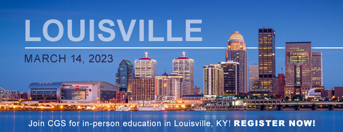 CGS Is Coming to Louisville, KY on March 14!