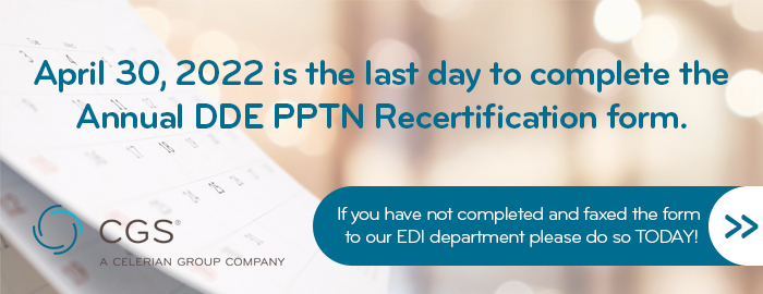 DDE PPTN Recertification