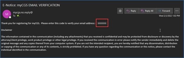 email verification
