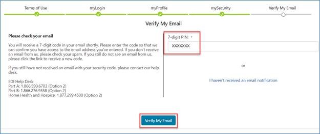verify email
