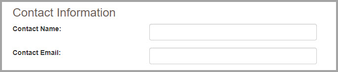 Enter your Contact Information