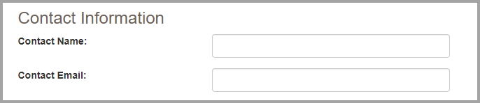 Enter your Contact Information