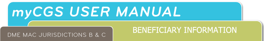 myCGS User Manual Chapter 2