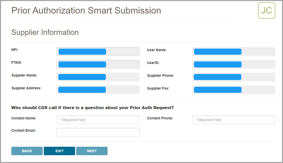 Supplier Information