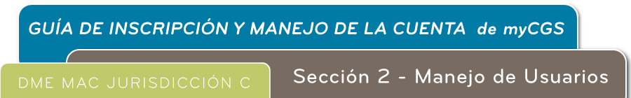 myCGS Registration & Account Management Guide Chapter 3